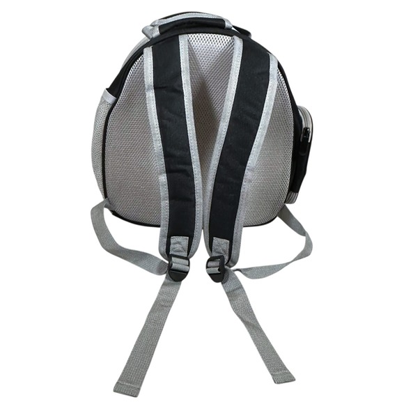 Clear Bubble Pet Carrier Backpack Black Gray Travel Hiking Outdoor Adventures - Picture 6 of 9